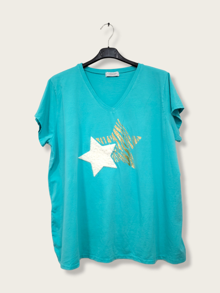 Carla, t-shirt deux étoiles, grande taille