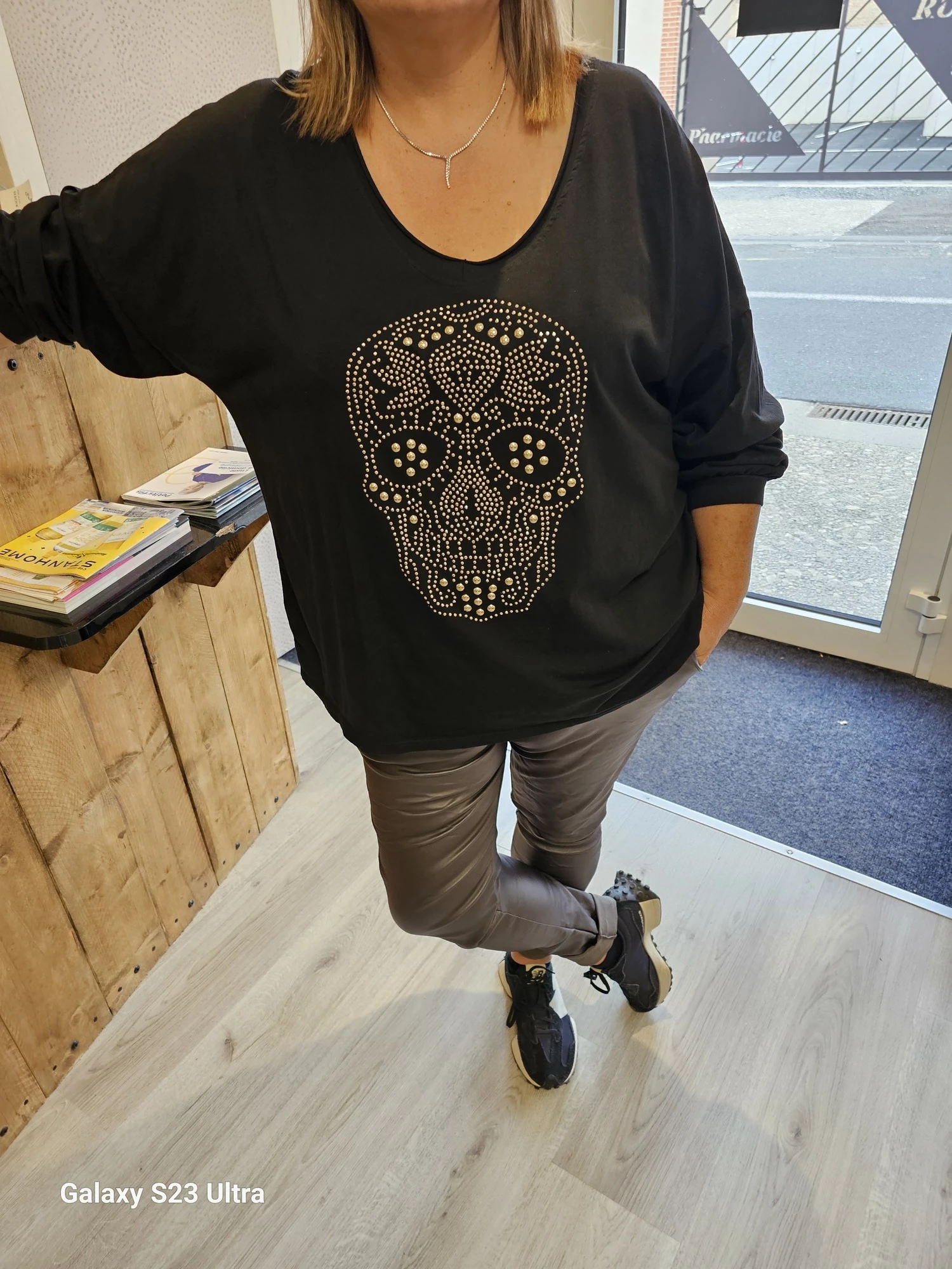 Tee-shirt Skull noir